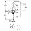 Grohe QuickFix Start смеситель кухни, черный (CV032190)