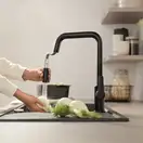 Grohe QuickFix Start смеситель кухонный, чёрный (CV036257)