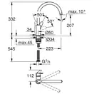 Grohe StartCurve смеситель кухонный, хром (CV036269)