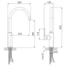 IMPRESE PIVOT змішувач кухонний, хром (f03408501WD)