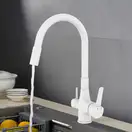Invena GLAMOUR змішувач кухонний, білий (BZ-02-F02)