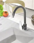 Invena Dokos змішувач кухонний, графіт/хром (BZ-19-005)