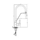 Invena Magnetic кухонний змішувач, хром (BZ-30-L03)