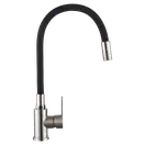 Invena Ksanti кухонний змішувач, inox/чорний (BZ-37-i43)
