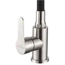 Invena Ksanti кухонний змішувач, inox/чорний (BZ-37-i43)