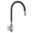 Invena Ksanti кухонний змішувач, inox/чорний (BZ-37-i43)