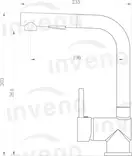 Invena Patras кухонний змішувач, хром (BZ-43-W01)
