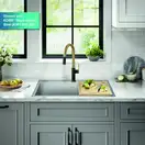 Kraus Oletto KPF-2820, змішувач, золото (KPF-2820BBMB)