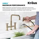 Kraus Urbix кран кухонний, золото брашоване (KPF-3125BG)