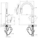 Kroner Element змішувач кухонний, хром (CV035983)
