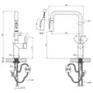 Kroner Element змішувач кухонний, чорний (CV035988)