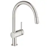 Grohe Vento кухонный смеситель, сталь (30434DC0) (30434dc0)