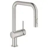 Grohe Vento кухонный смеситель, сталь (30439DC0) (30439dc0)