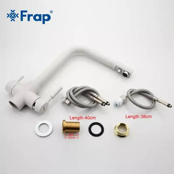 FRAP F4352-8 змішувач кухонний, білий (F4352-8)