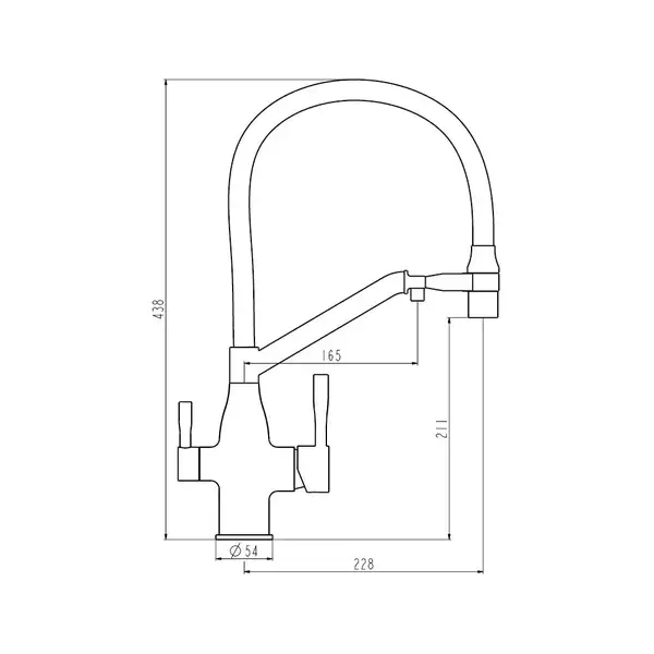 FRAP F4397-3 змішувач кухонний, золото (F4397-3)
