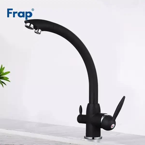 FRAP F4399-7 змішувач для кухні, чорний
