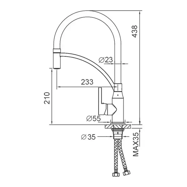 FRAP F4552-8 кухонний змішувач, білий (F4552-8)