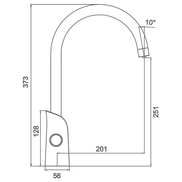 GAPPO G4303-6 змішувач кухонний, чорний (G4303-6)