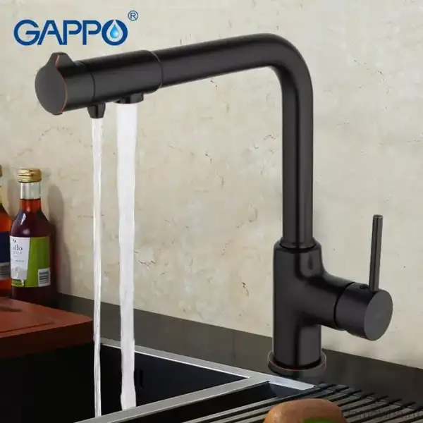 GAPPO G4390-10 змішувач кухонний, чорний (G4390-10)