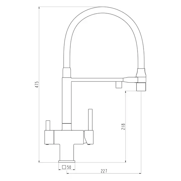 GAPPO G4395-59 змішувач кухонний, чорний (G4395-59)