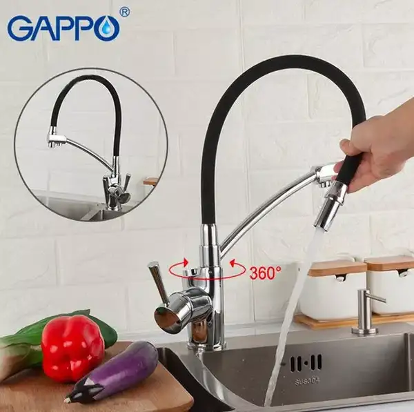 GAPPO G4398-11 змішувач кухонний, чорний (G4398-11)