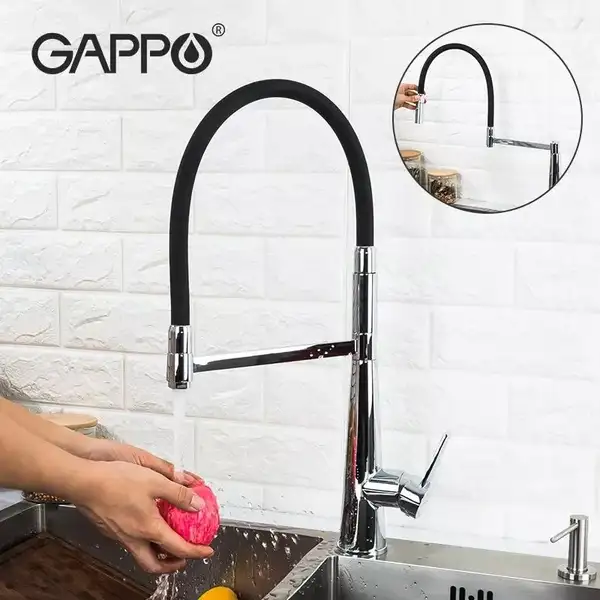 GAPPO G4398-15 змішувач кухонний, чорний (G4398-15)