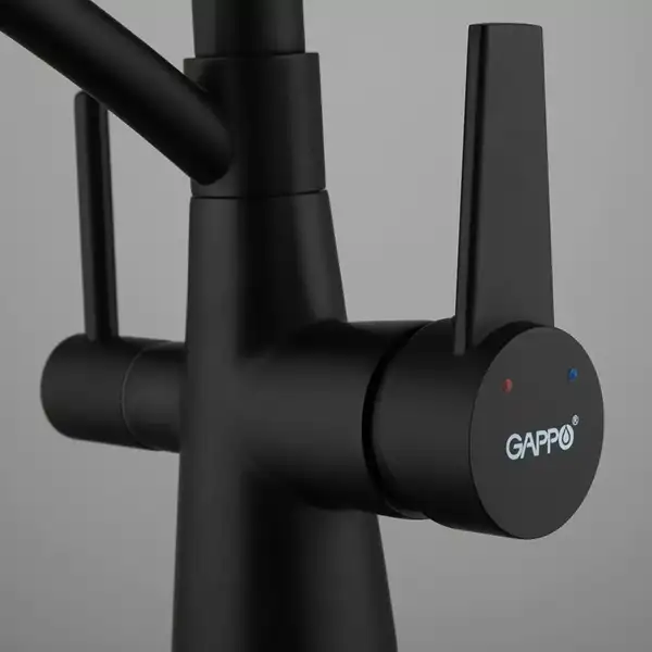 GAPPO G4398-16 змішувач кухонний, чорний (G4398-16)