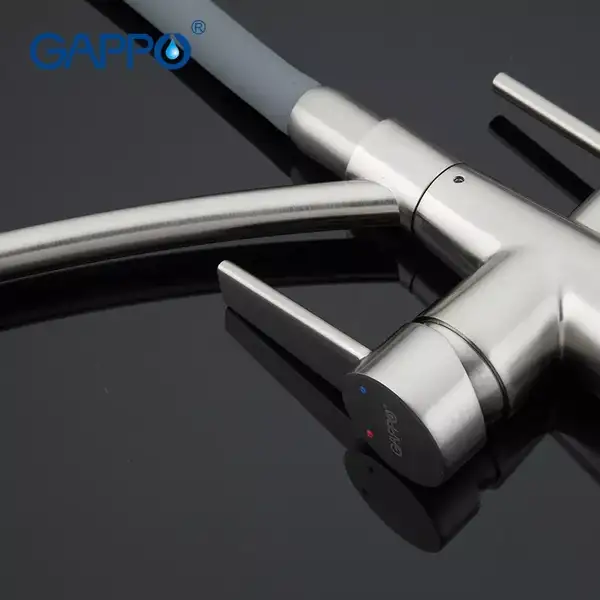 GAPPO G4398 змішувач кухонний, сірий (G4398)