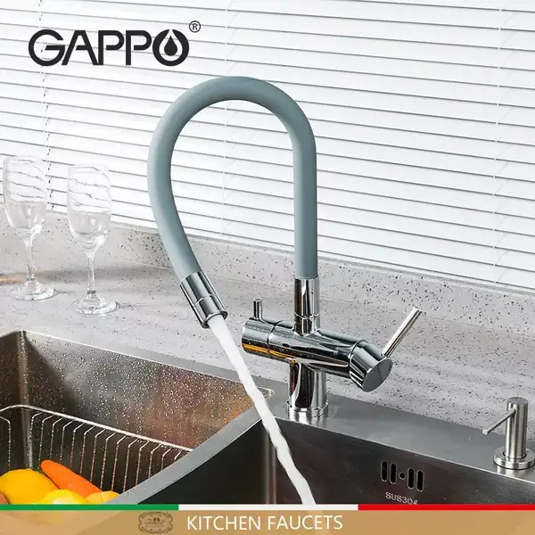 GAPPO G4398-30 Змішувач кухонний, хром (G4398-30)
