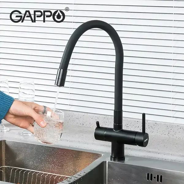 GAPPO G4398-36 змішувач кухонний, чорний (G4398-36)