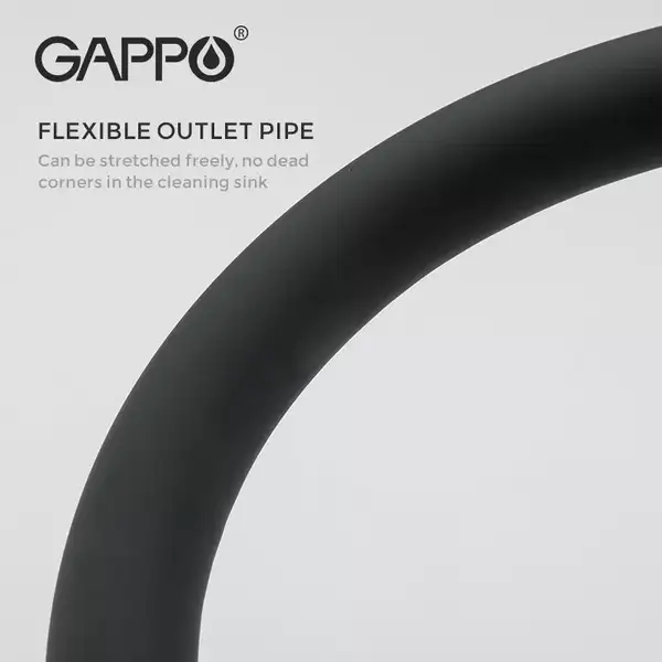 GAPPO G4398-36 змішувач кухонний, чорний (G4398-36)