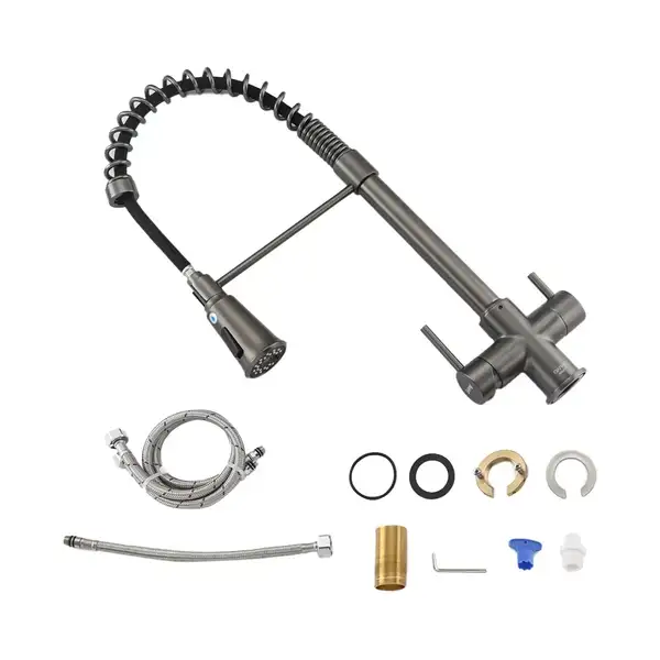 GAPPO G4398-69 змішувач кухонний, сірий (G4398-69)