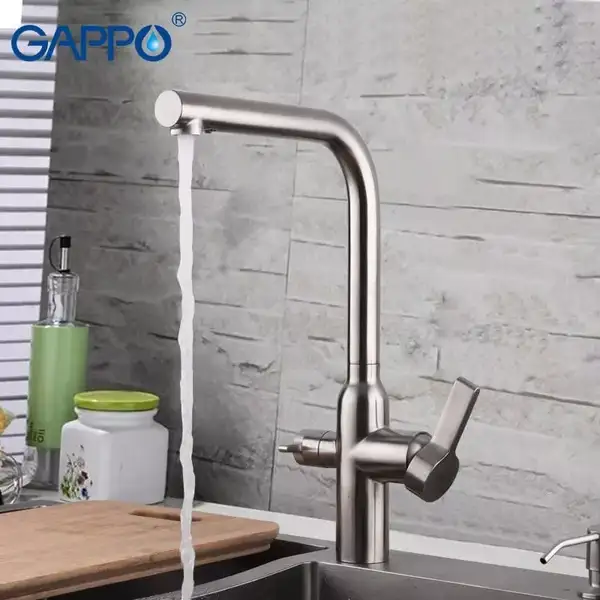 GAPPO G4399-4 кухонний змішувач, сталь (G4399-4)
