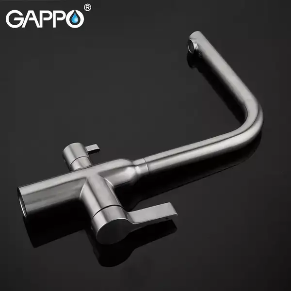 GAPPO G4399-4 кухонний змішувач, сталь (G4399-4)