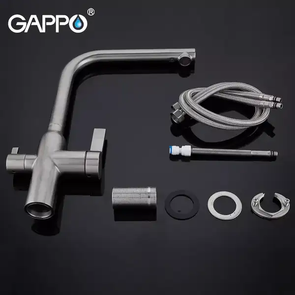 GAPPO G4399-4 кухонний змішувач, сталь (G4399-4)