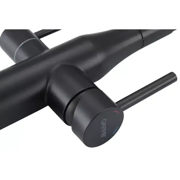GAPPO G4399-66 кухонний змішувач, чорний (G4399-66)