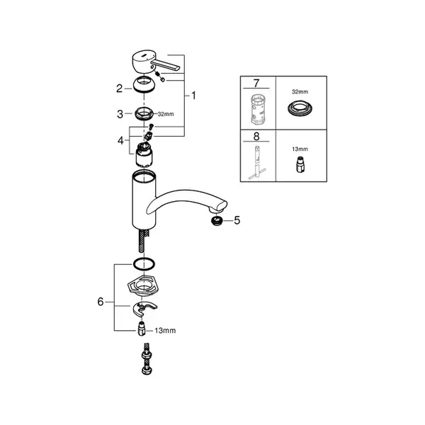 Grohe Swift смеситель для кухни, хром (30358000)
