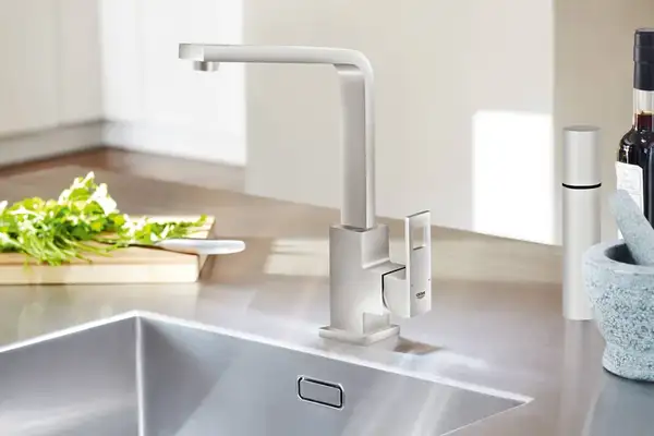 Grohe Eurocube кухонный смеситель, сталь (31255dc0)