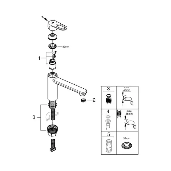 Grohe Start Flow змішувач кухонний, хром (31691000)