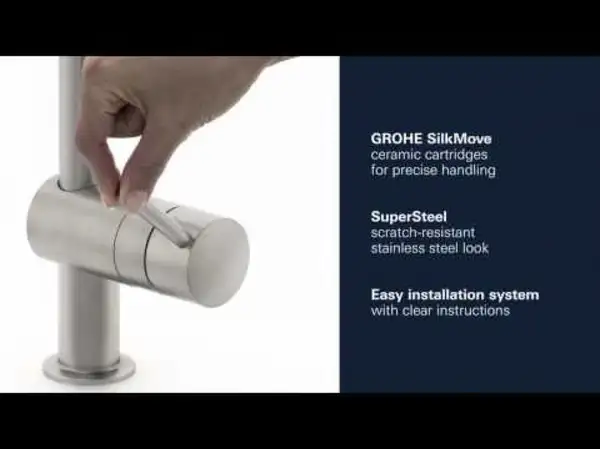 Grohe Minta кухонный смеситель, сталь (32918DC0) (32918dc0)