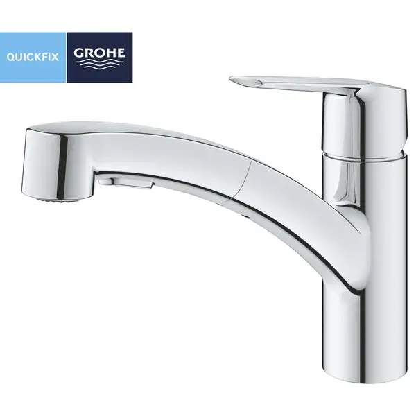 Grohe QuickFix Start смеситель кухонный, хром (CV030586)