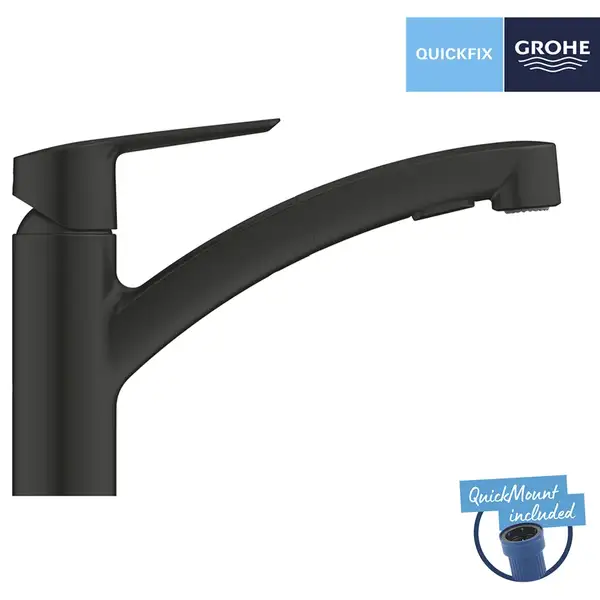 Grohe QuickFix Start смеситель кухни, чёрный (CV031201)