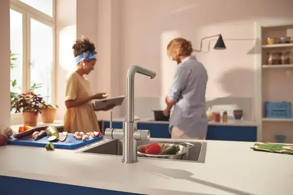 Grohe Blue Pure Minta смеситель, сталь (mo67530601dc)
