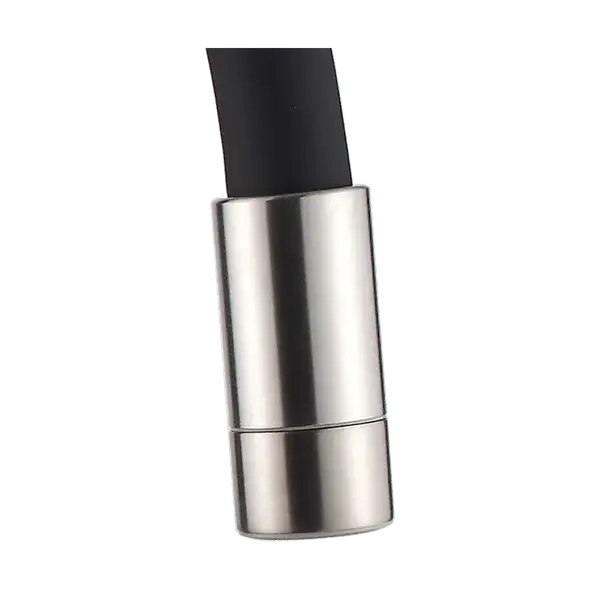 Invena Ksanti кухонний змішувач, inox/чорний (BZ-37-i43)