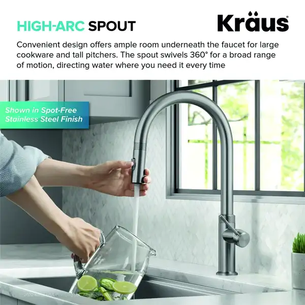 Kraus KPF-2654 кухонний, сталь (KPF-2654SFS)