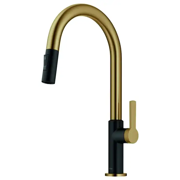 Kraus Oletto KPF-2820, змішувач, золото (KPF-2820BBMB)