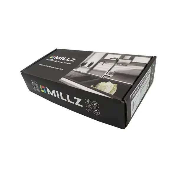 MILLZ MRS-13-35-021 змішувач кухонний, чорний