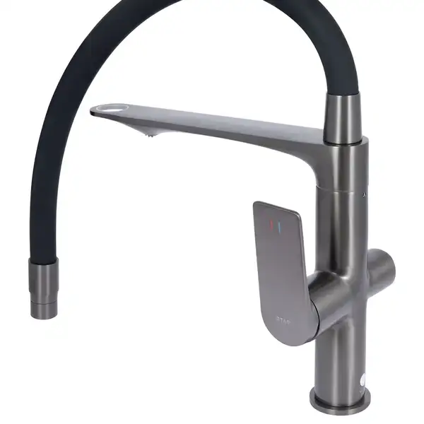 Qtap Vlasta New смеситель, графит (QTVLA364GMB45649)