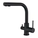 Helika Akvaduo змішувач кухонний, чорний (2663) (2663Matteblack-BLACK)