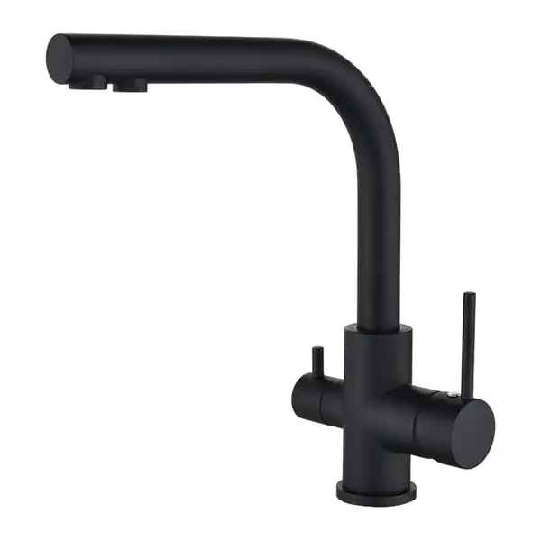 Helika Akvaduo змішувач кухонний, чорний (2663) (2663Matteblack-BLACK)